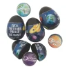 2 1/4" God's Galaxy Bouncy Ball-Filled Plastic Easter Eggs - 12 Pc.