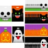 12 1/2" X 17" Bulk 50 Pc. Large Halloween Emoji Face Trick-Or-Treat Plastic Goody Bags