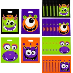 12 1/2" X 17" Bulk 100 Pc. Monster Trick-Or-Treat Bags