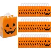 9 1/2" X 12" Large Halloween Jack-O'-Lantern Plastic Tote Bags - 36 Pc.