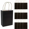 6 1/2" X 9" Medium Kraft Paper Gift Bags - 12 Pc.
