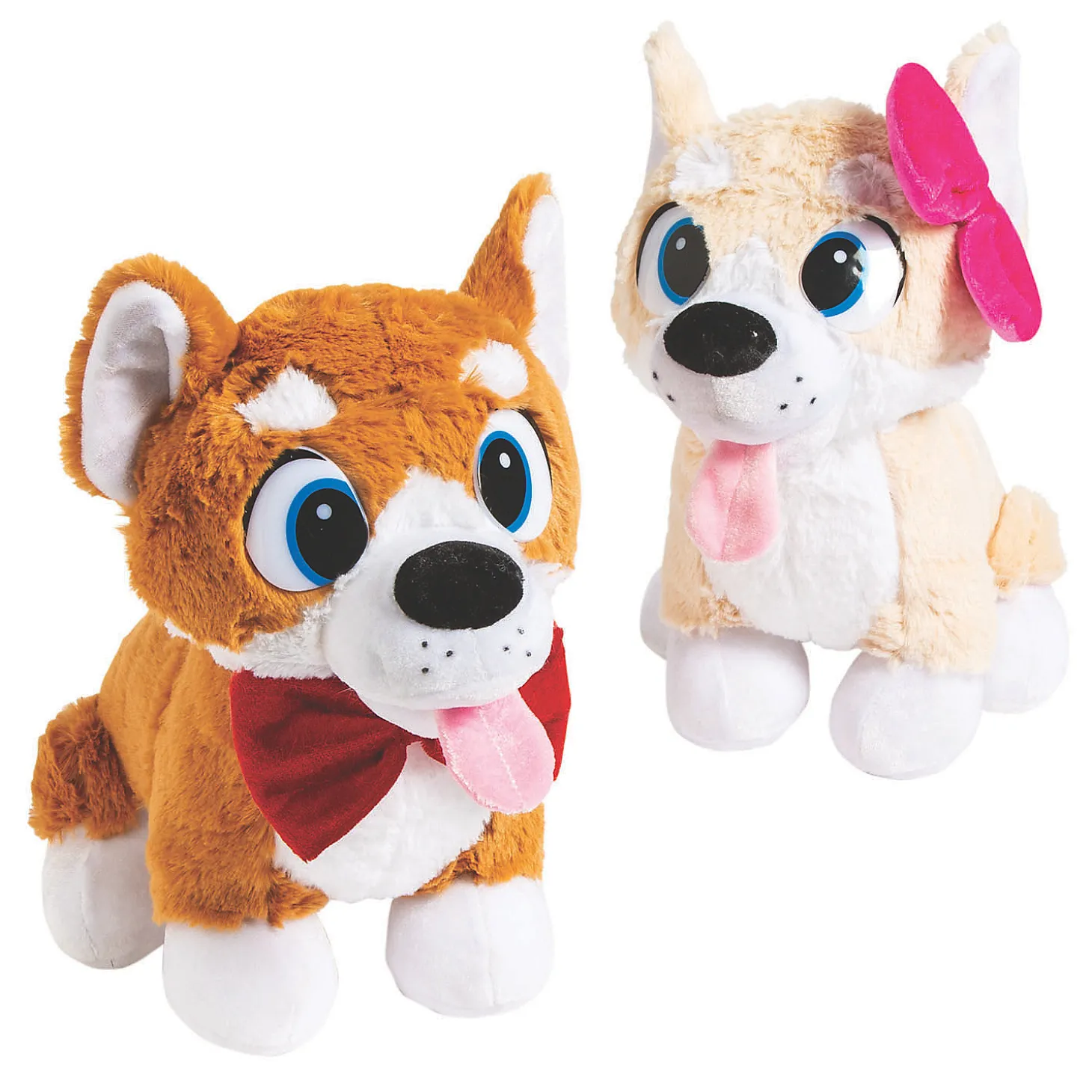 10" Boy & Girl Stuffed Corgis