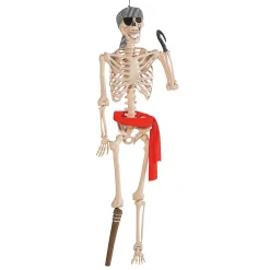 5 Ft. Posable Pirate Skeleton Halloween Decoration