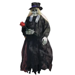 36" Gray Skull Hanging Halloween Decoration