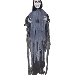 5' Lightup Hanging Ghost Skeleton In Chains Decoration