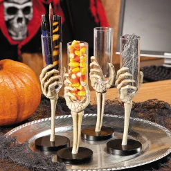 2 Oz. Bulk 48 Ct. Skeleton Hand Plastic Glasses
