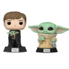 2 Pack Funko Pop! Bobbleheads Luke Skywalker & Grogu With Cookies