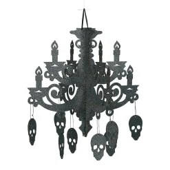 17" Spooky Floral Chandelier Halloween Decoration