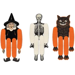 14" Vintage Halloween Ceiling Decorations - 3 Pc.