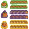 7" X 8 1/2" Bulk 72 Pc. Plastic Christian Pumpkin Drawstring Goody Bags