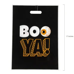 12-1/2" X 17" Bulk 50 Pc. Halloween Funny Sayings Trick-Or-Treat Plastic Goody Bags