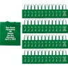 15 X 17 Bulk 144 Pc. Personalized Large Green Nonwoven Tote Bags