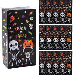 5" X 10" Halloween Boo Crew Paper Treat Bags - 12 Pc.