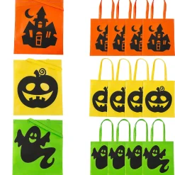 15" X 17" Large Nonwoven Iconic Halloween Tote Bags - 12 Pc.