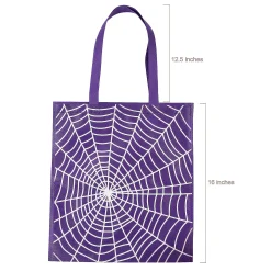 15" X 16" Large Spider Web Tote Bags - 12 Pc.
