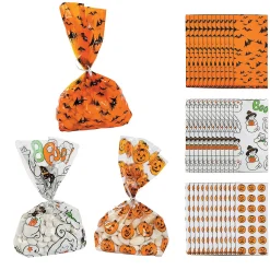 5" X 11" Spooky Halloween Cellophane Bag Assortment - 36 Pc.