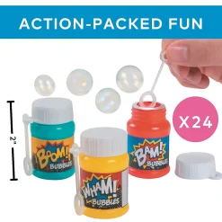 Action-Packed Bubble Bottles - 24 Pc.
