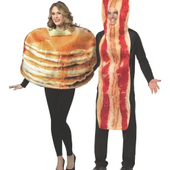 Adult Pancakes & Bacon Couples Costumes