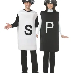 Adult Salt And Pepper Couple Costumes