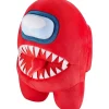 Among Us Red Impostor With Tongue Teeth Plush Huggable Plushie 10" Doll Figure Pmi International