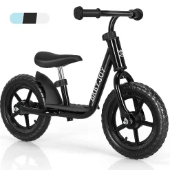Babyjoy 11'' Kids Balance Bike W/ Footrest No Pedal Black