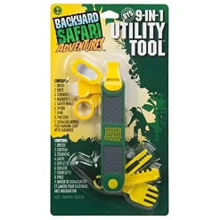 Backyard Safari Adventures 9-In-1 Utility Tool Field Tools Kids Outdoor Activity