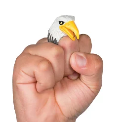 Bald Eagle Finger Puppet Rings - 12 Pc.
