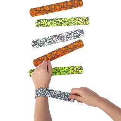 Black Light Slap Bracelets - 12 Pc.