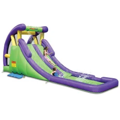 Bounceland Double Water Slide With Splash Pool