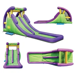 Bounceland Double Water Slide With Splash Pool