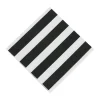 Bulk 50 Pc. Black & White Striped Luncheon Napkins