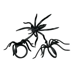 Bulk 144 Pc. Black Spider Rings