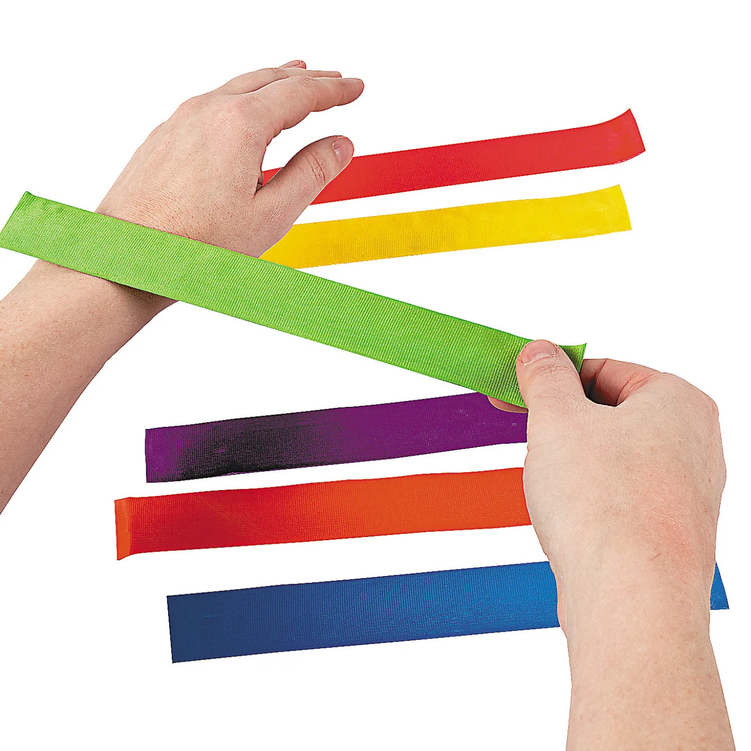 Bulk 50 Pc. Bright Color Slap Bracelet Assortment