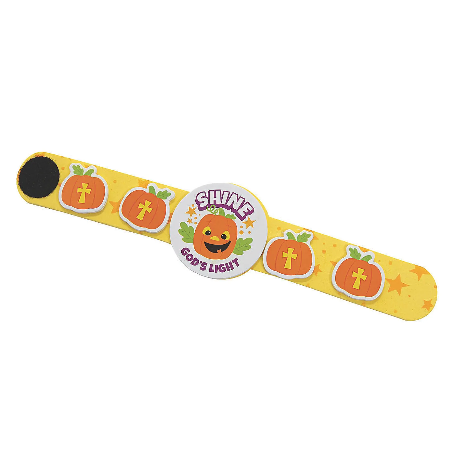 Bulk 50 Pc. Christian Pumpkin Bracelet Craft Kit