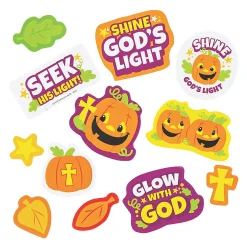 Bulk 72 Pc. Christian Pumpkin Self-Adhesive Shapes