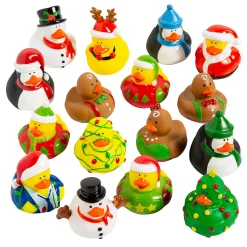 Bulk 50 Pc. Christmas Rubber Ducks Assortment