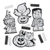 Bulk 50 Pc. Color Your Own Fuzzy Halloween Magnets