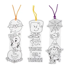 Bulk 50 Pc. Color Your Own Halloween Friends Bookmarks