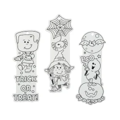 Bulk 50 Pc. Color Your Own Halloween Friends Bookmarks