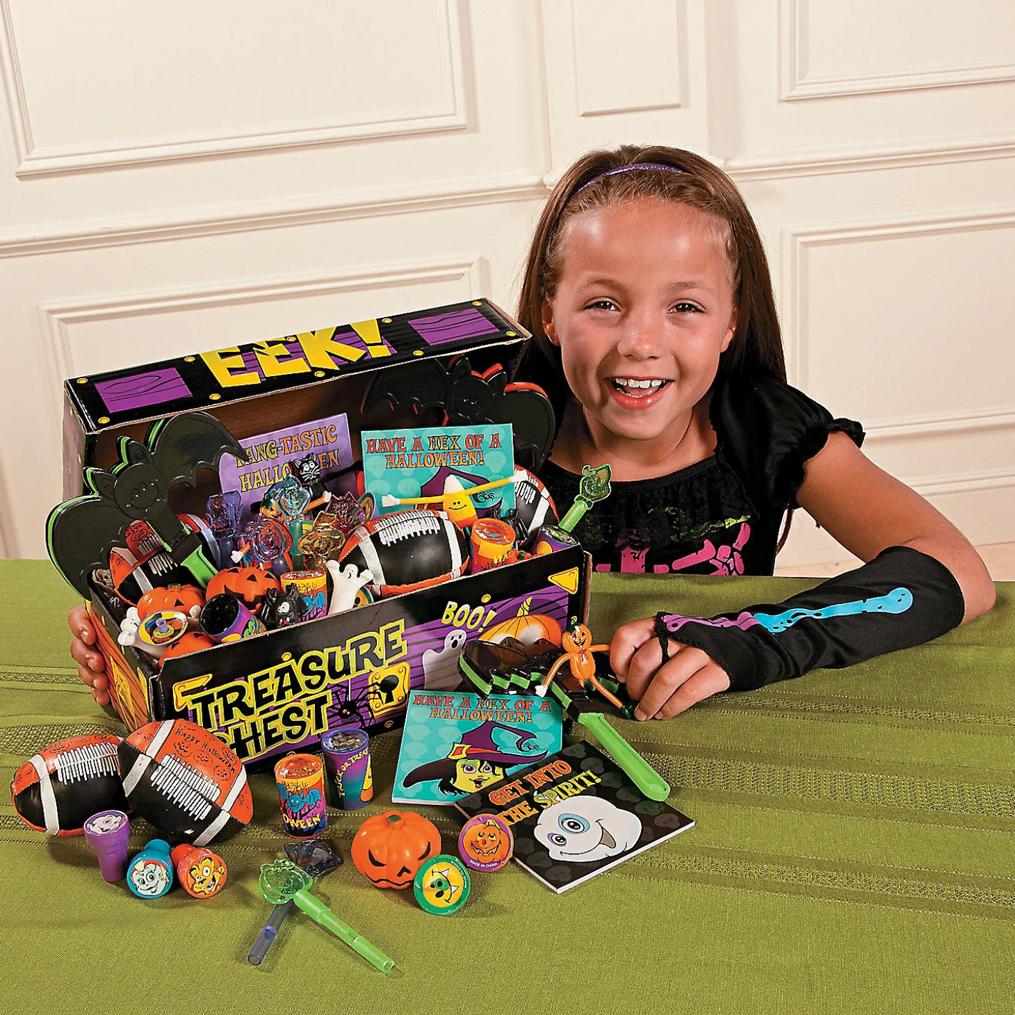 Bulk 50 Pc. Deluxe Halloween Treasure Chest Toy Assortment