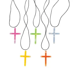 Bulk 50 Pc. Glow Stick Cross Necklaces