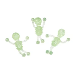 Bulk 48 Pc. Glow-In-The-Dark Mini Sticky Tumbling Skeletons
