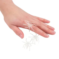 Bulk 144 Pc. Glow-In-The-Dark Plastic Spider Rings