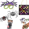 Bulk 60 Pc. Halloween Spooky Spiders Craft Kit Assortment