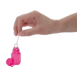 Bulk 48 Pc. Hexagon Pink Mini Bubble Bottles