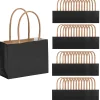 Bulk 48 Pc. Mini Black Kraft Paper Gift Bags