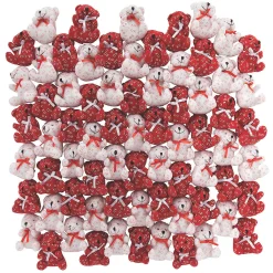 Bulk 72 Pc. Mini Valentine's Day Hugs & Kisses Stuffed Bears