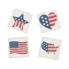 Bulk 72 Pc. Patriotic Glitter Flag Temporary Tattoo Assortment - 72 Pc.