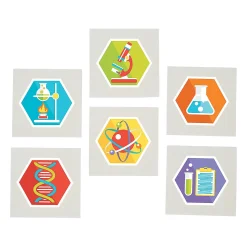 Bulk 72 Pc. Science Party Temporary Tattoos