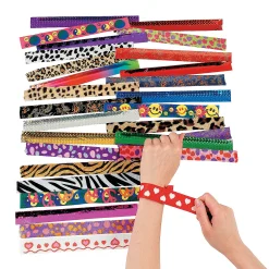 Bulk 50 Pc. Slap Bracelet Assortment